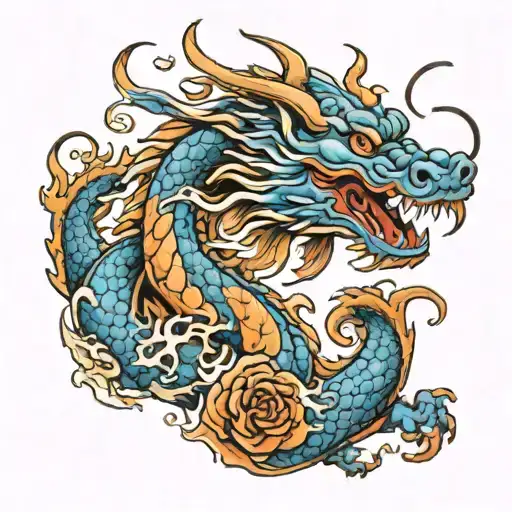 Chinese Blu Dragon