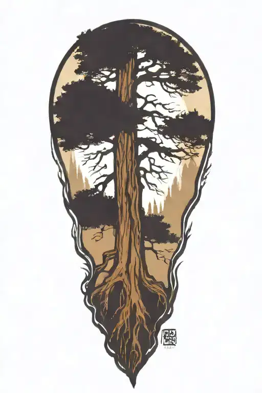 Redwood Tree Roots Reaching Deep