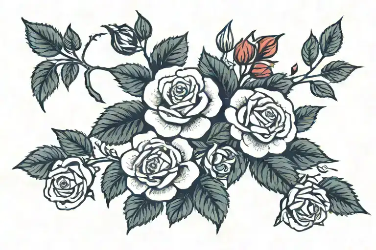 Rose And Wild Rose