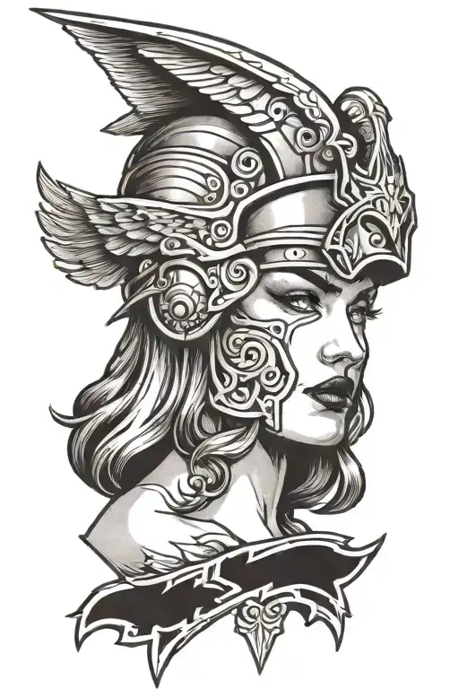 Valkyrie Head In Front