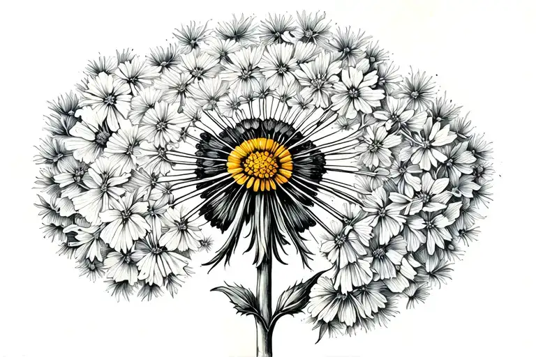 Dandelion Turned Into Butter Fly