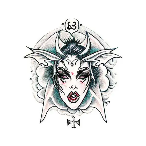 Sexy Succubus With Gothic Features