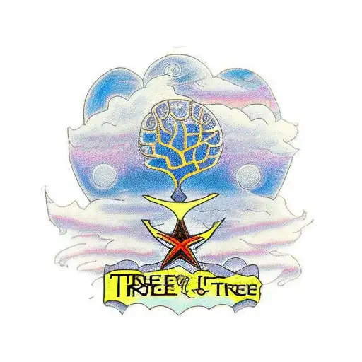 Tree Of Life With Mother And Son