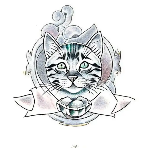 Kitten As Traditional Black Panther