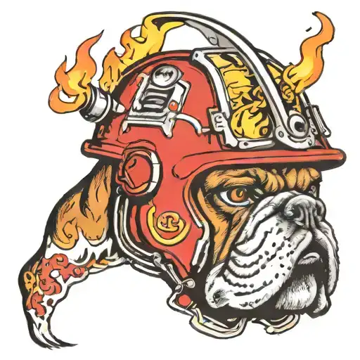 Bulldog Fire Helmet