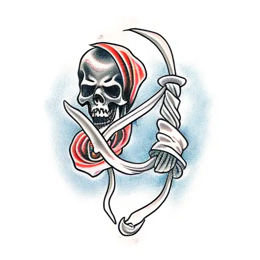 Grim Reaper Holding A Noose