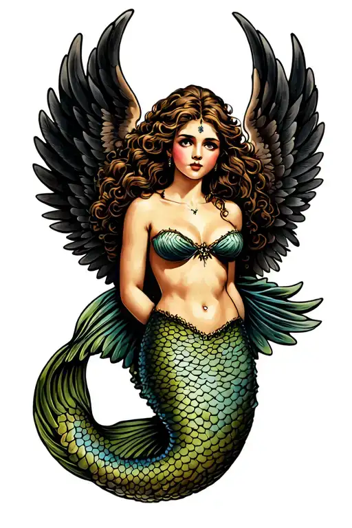 Mermaid With Wings