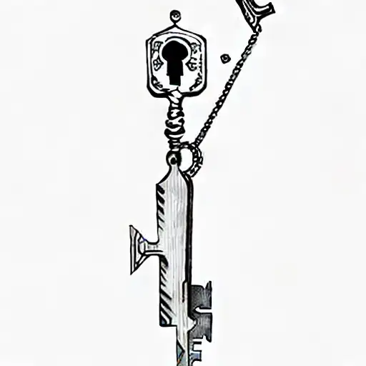 A Key With A Spider Replacing The Key Hole