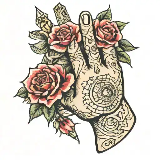 A Finger Cut Up Into Finger Discs At Different Angles