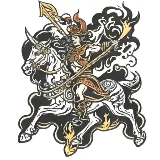 Sagittarius With Fire