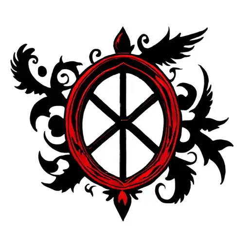 Gothic Tribal Church Window