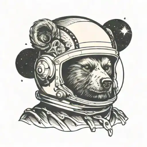 Space Helmet Bear