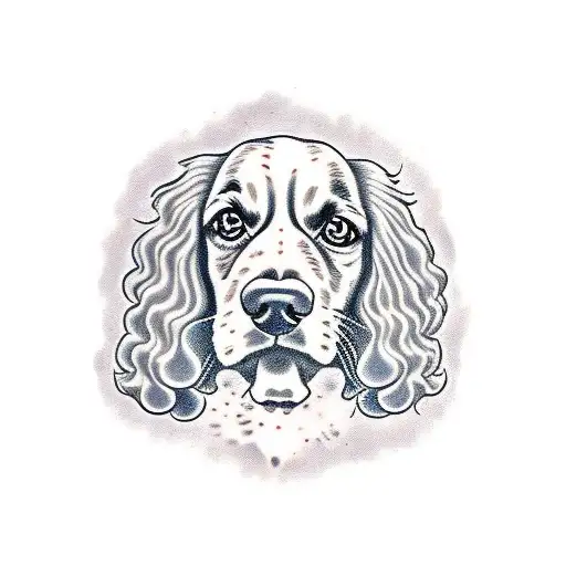 Springer Spaniel Dog Face