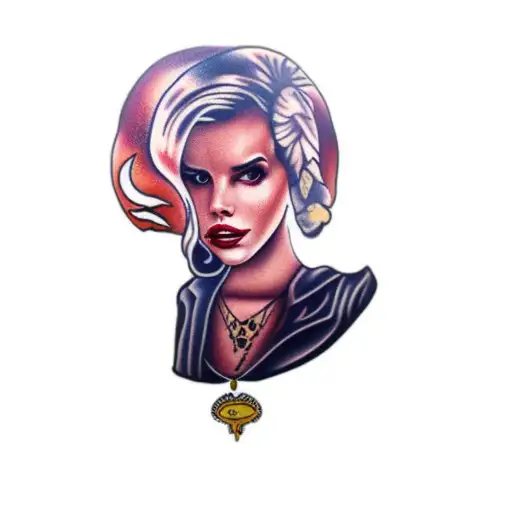 Lana Del Rey With A Necklace