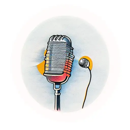 Microphone With Guitar