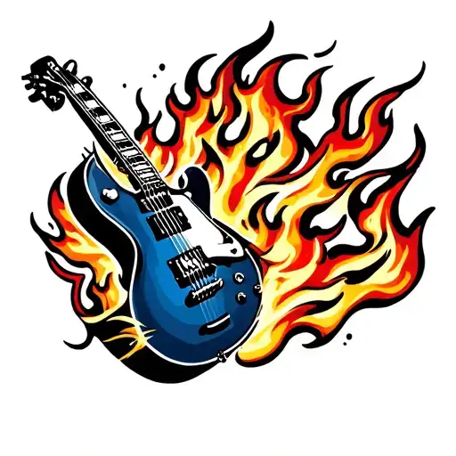 Guitar On Fire