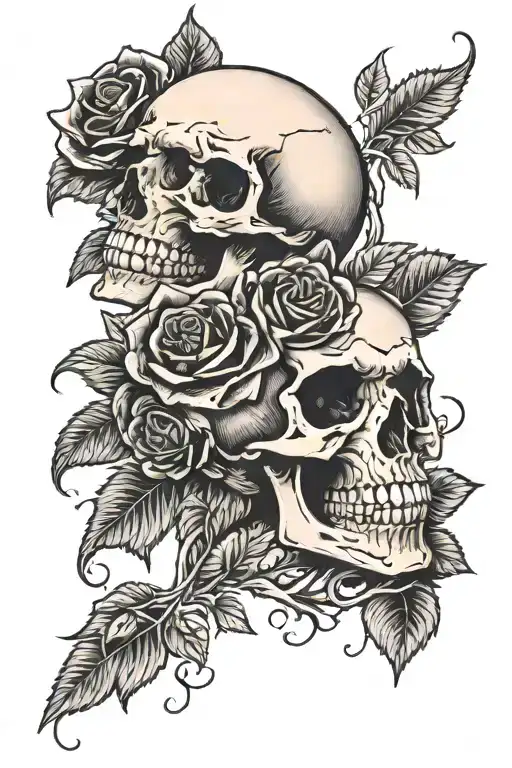 Skull Roses