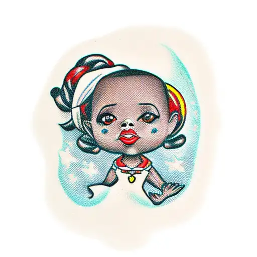 Little Black Girl On A Stilt