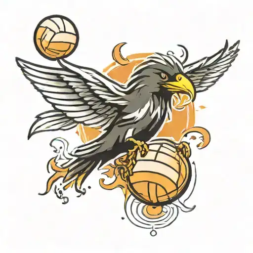 Volleyball Anime Japanese Crow