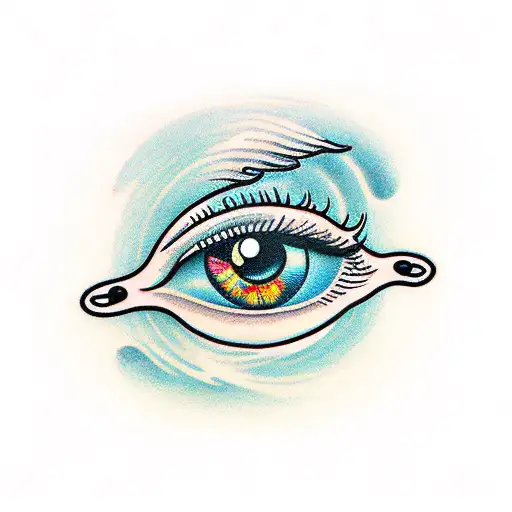 Eye With Hourglass