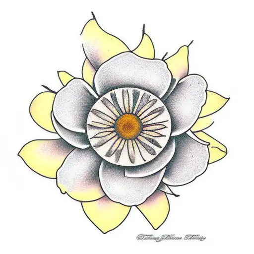 Daisy Wrapped Around Pear Fruit