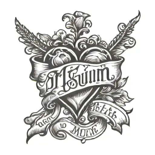 Love Hear With Roads Imbedded In With Word Saying Mum