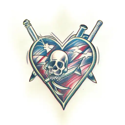 Heart Stabbed With Dagger