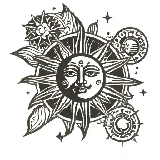 Moon Sun Stars Potato