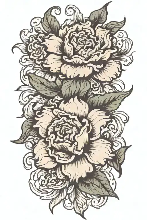 Large Flower Bloom Wild Frilly Petals