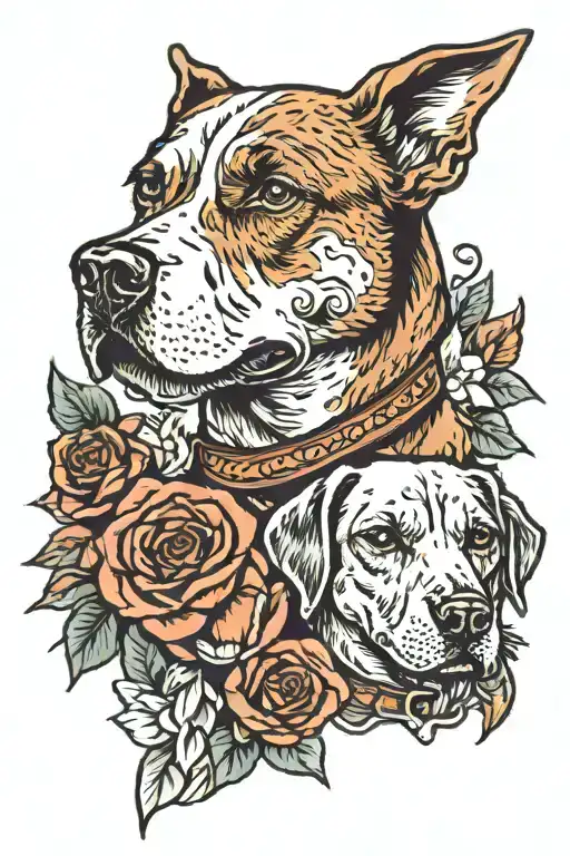 Dad And Dog Memorial