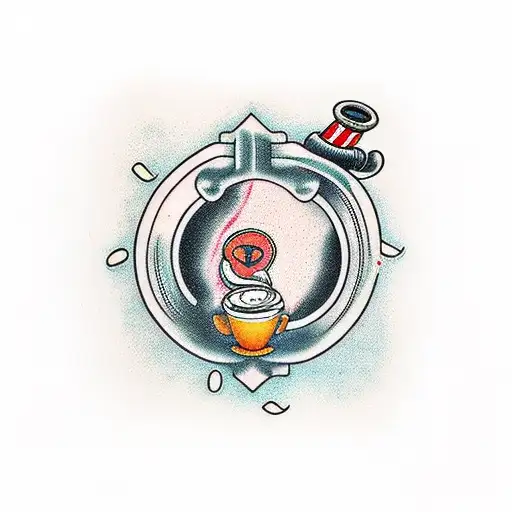 Pipe With Coffee Beans And Guinea