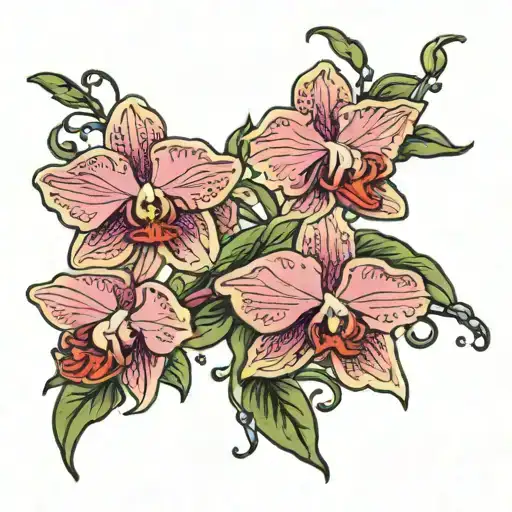 Orchid Vine In Bloom