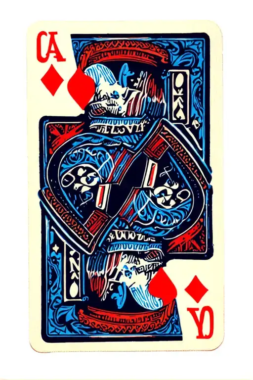 Gambling Cards Arranged