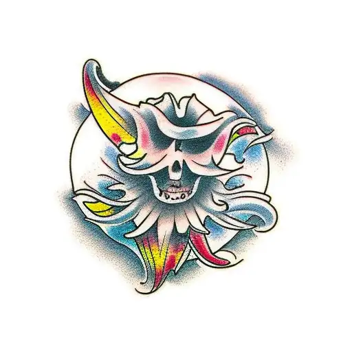 Floral Themed Elbow Ditch Filler Tattoo Sun Morph American Traditional Light Theme