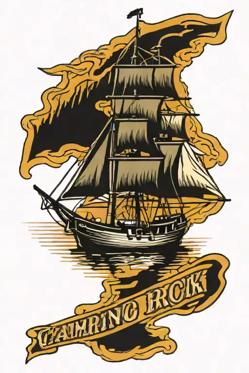 Camping Morro Rock Banner Wrapped