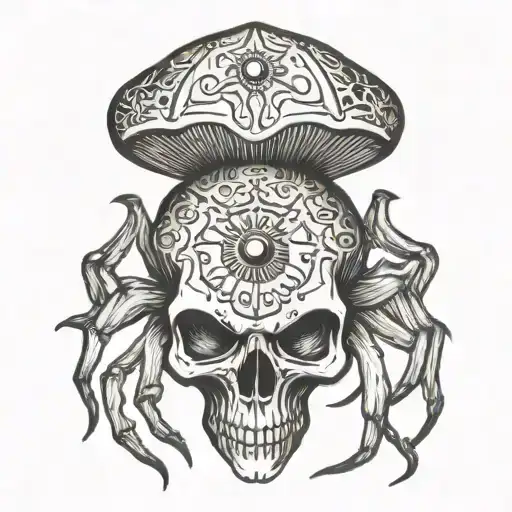 Mushroom Spider Skull