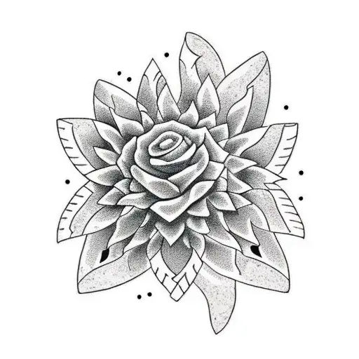 Intricate Rock Formation With Cactus And Sun Flowers