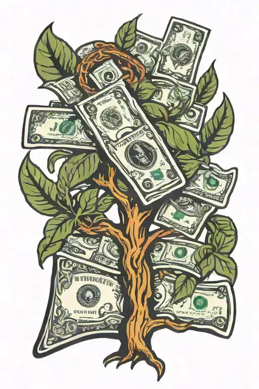 Bag Of Money Tree Growing