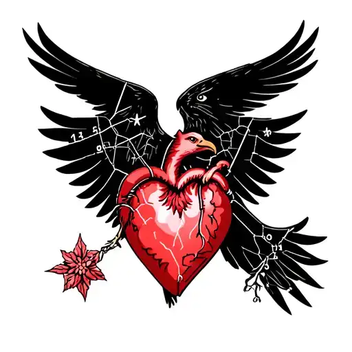 Heart Eagle Cancer Constellation