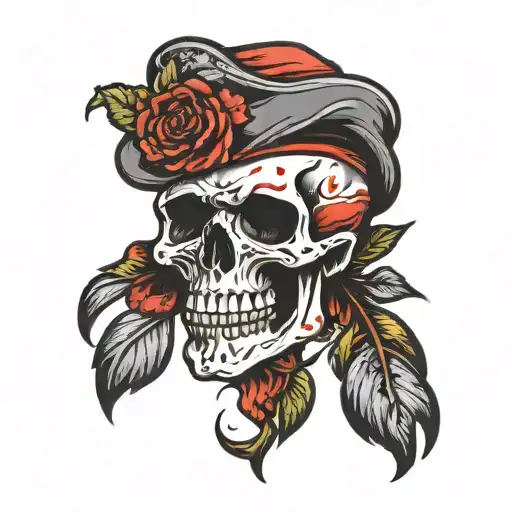 Bleeding Skull Adorned