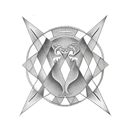 An Ouroboros Dragon Around A Penrose's Triangle