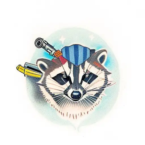 Racoon With A Gun