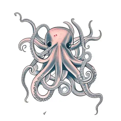 Octopus Tentacles Holding Trident