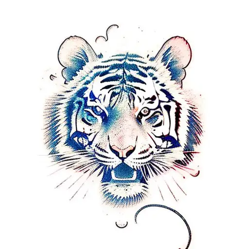 A Tiger Playing A Guitar