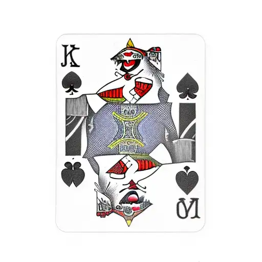 Joker Playing Cards With Swords