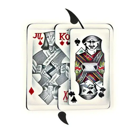 Playing Card Joker With Sword