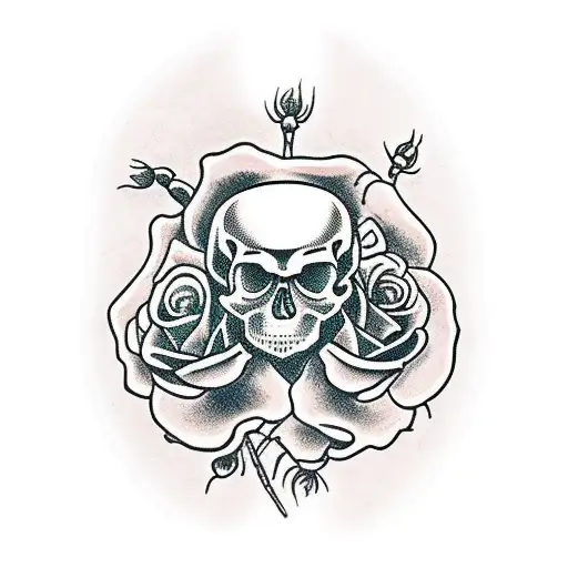 Skull And Roses