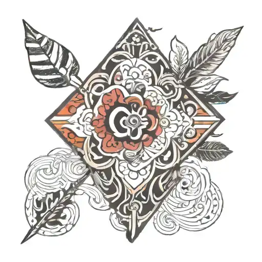 Argentina Abstract Representation Mate Cordillera Mar