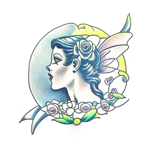 Simple Side View Fairy