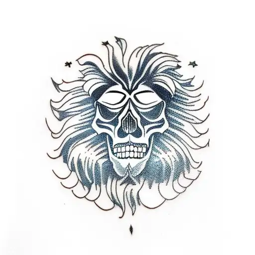 Skull Lion Cloud